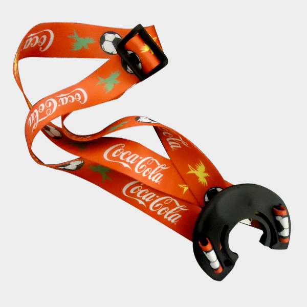 cordão para garrafa coca cola
